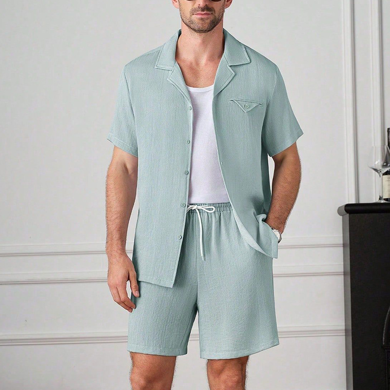 Men'S Fashion Color - Летний мужской повседневный спортивный костюм 2026: