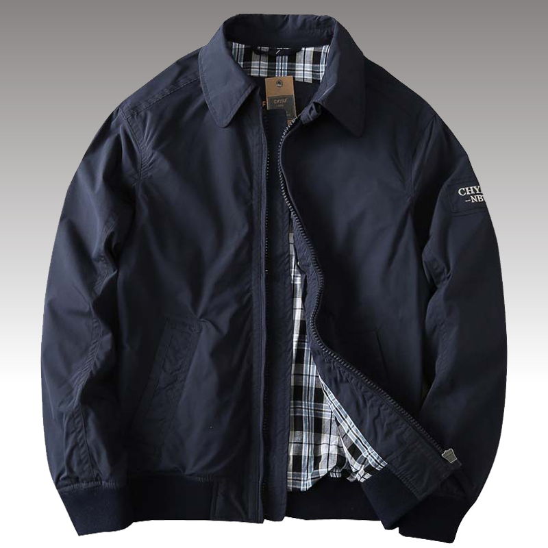 Mens Fashion Bomber Jacket - Весенняя Повседневная однотонная Модная тонкая куртка-бомбер,