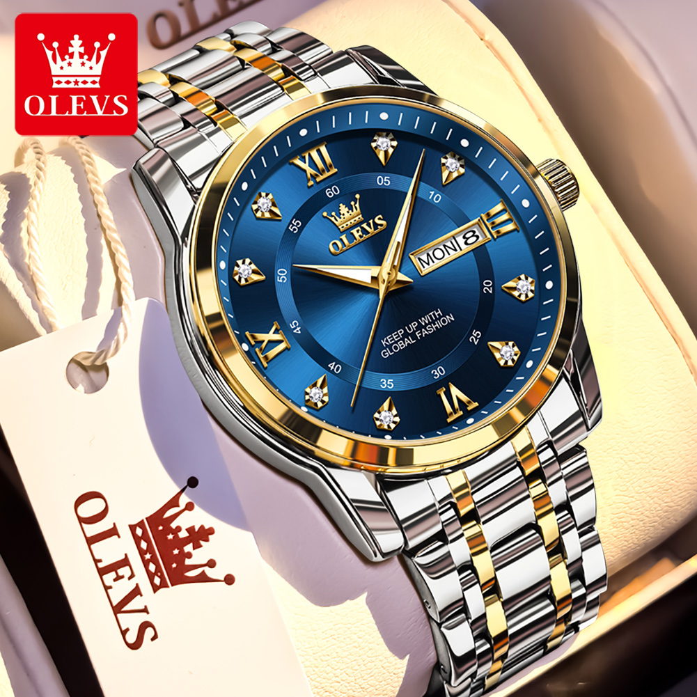 Men'S Fashion Luxury Brands - OLEVS брендовые модные мужские часы из
