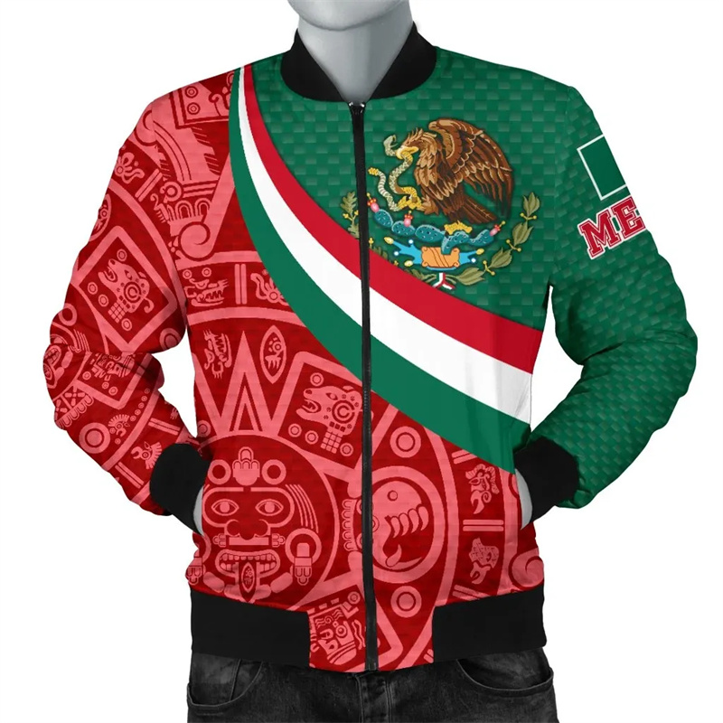 Mens Fashion Mexico - Куртка в стиле Харадзюку С 3D-принтом