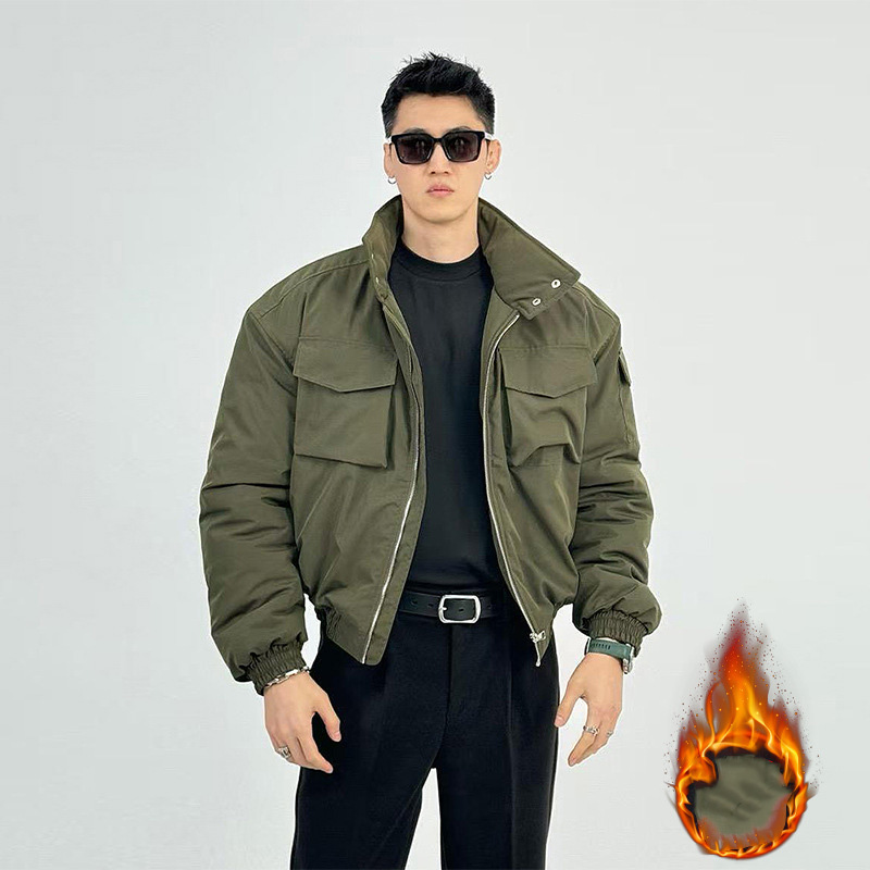 Mens Fashion Bomber Jacket - Осень-зима 202, мужская куртка-бомбер в американском