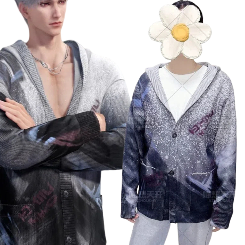 Knitted Cardigan Men - Костюм Сайлуса из игры Love and