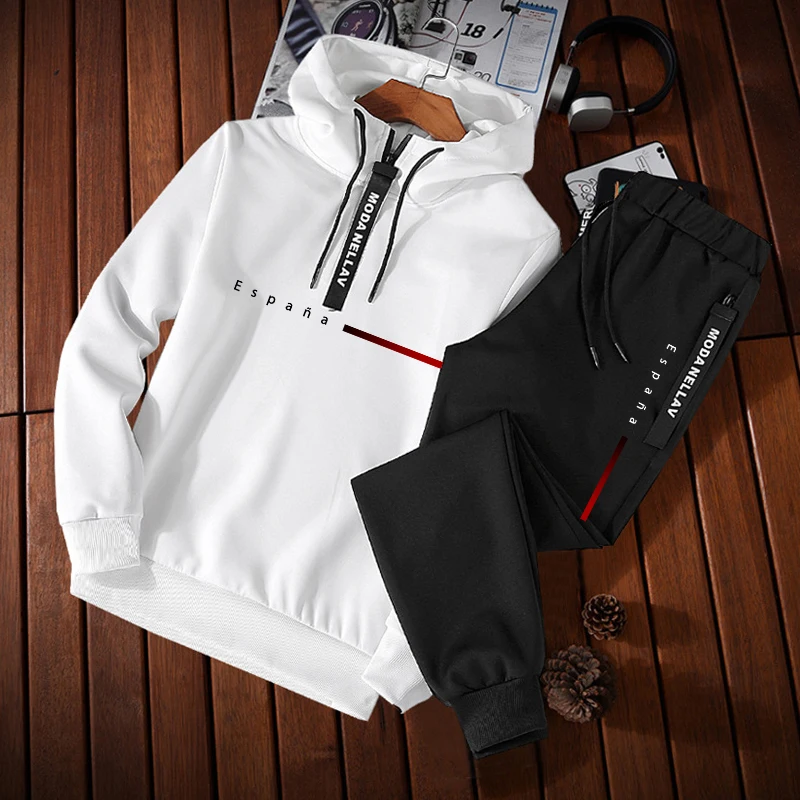 Men'S Fashion Hoodies - Мужской спортивный костюм 2026: повседневная толстовка
