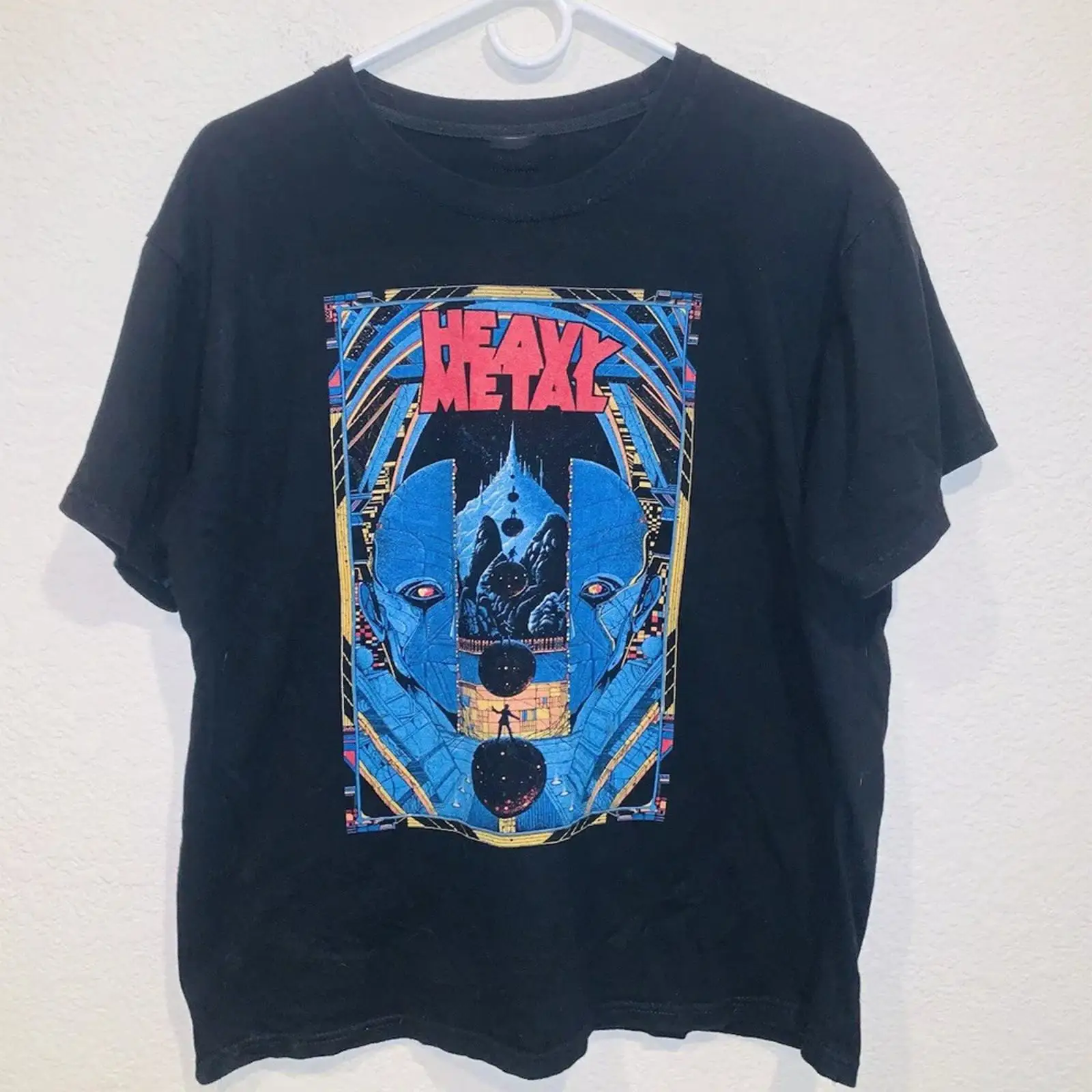 Mens Fashion Magazines - Винтажная футболка Heavy Metal, черная, размеры
