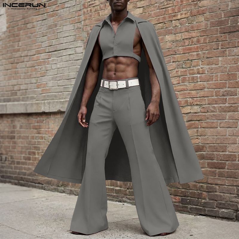 Мужской комплект INCERUN: одно – обзор и цена Men'S Fashion Color