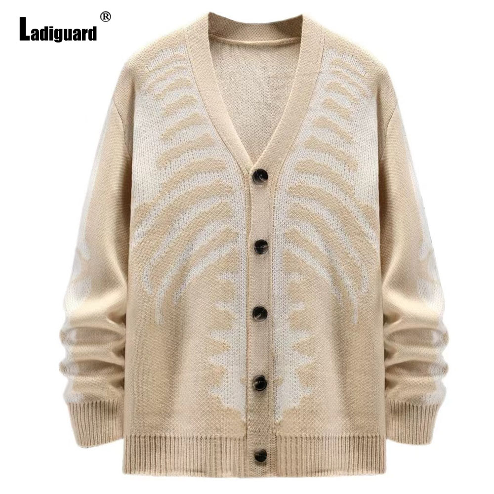 Мужской винтажный трикотажный  – обзор и цена Men'S Fashion V Neck Sweater
