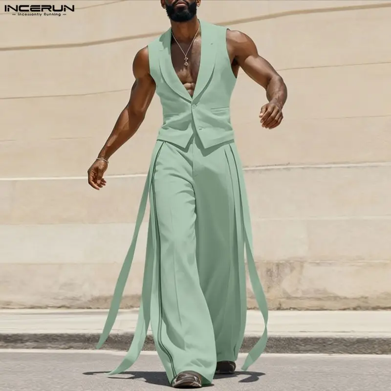 Мужской комплект INCERUN: одно – обзор и цена Men'S Fashion Color