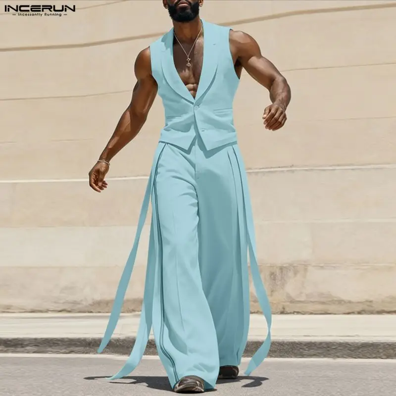 Мужской комплект INCERUN: одно – обзор и цена Men'S Fashion Color