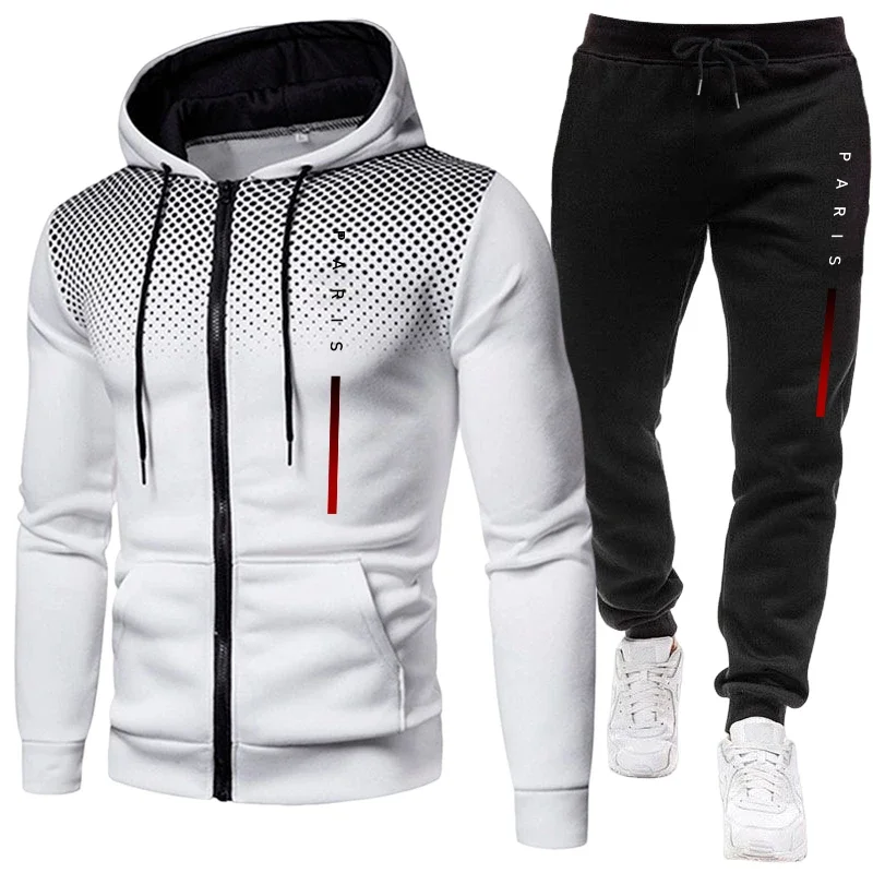 Осенне-зимний повседневный спо – обзор и цена Men'S Fashion Zipper Hoodie