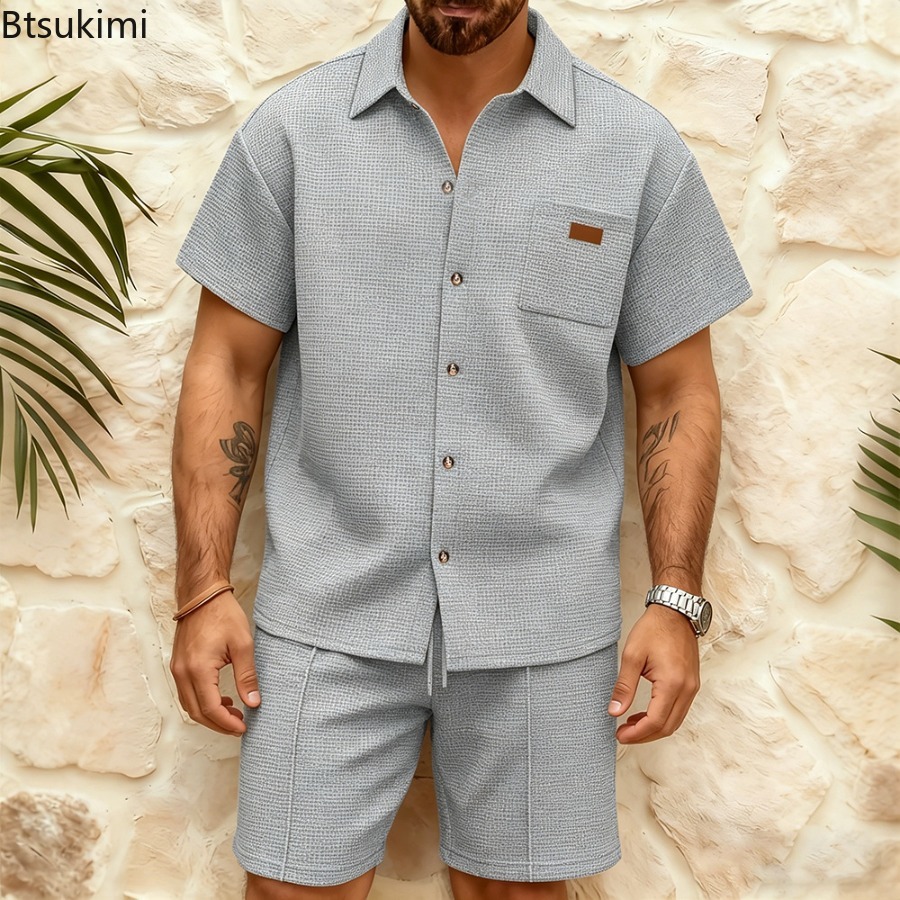 Мужской повседневный комплект  – обзор и цена Men'S Fashion Color
