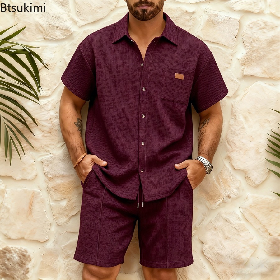 Мужской повседневный комплект  – обзор и цена Men'S Fashion Color