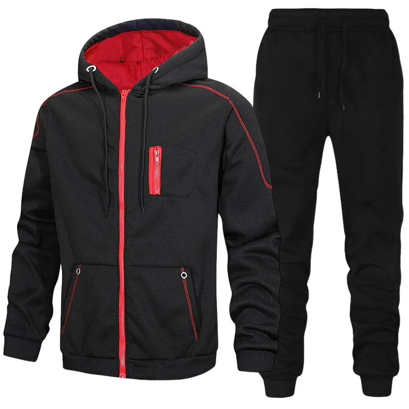 Модный мужской спортивный кост – обзор и цена Men'S Fashion Zipper Hoodie
