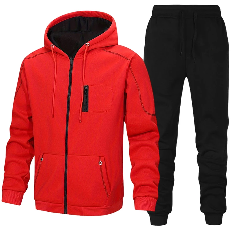 Модный мужской спортивный кост – обзор и цена Men'S Fashion Zipper Hoodie