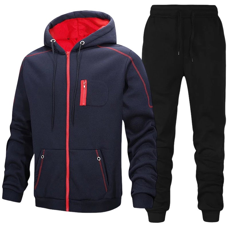 Модный мужской спортивный кост – обзор и цена Men'S Fashion Zipper Hoodie