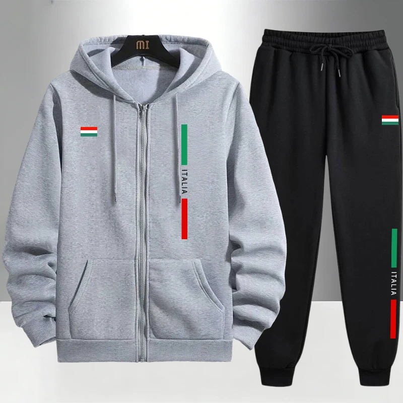 Итальянский модный мужской ком – обзор и цена Men'S Fashion Zipper Hoodie