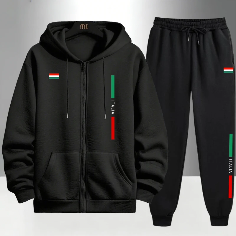 Итальянский модный мужской ком – обзор и цена Men'S Fashion Zipper Hoodie