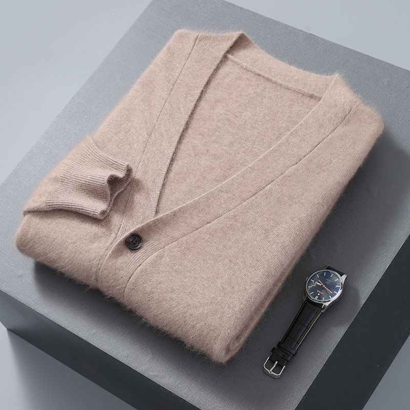 Мужской кардиган, свитер, норк – обзор и цена Men'S Fashion V Neck Sweater