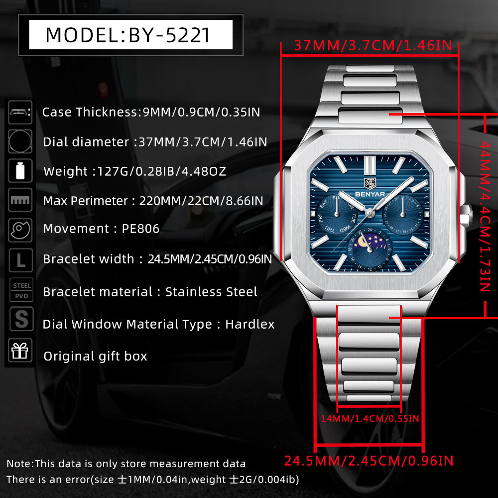 BENYAR новые 37 мм мужские час – обзор и цена Men'S Fashion Luxury Brands