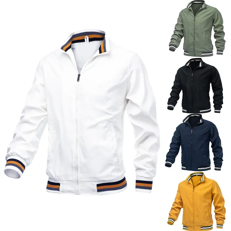 Весенне-осенняя куртка-бомбер, – обзор и цена Mens Fashion Bomber Jacket