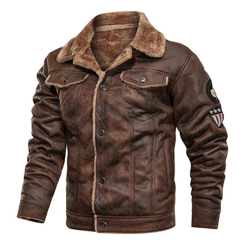 Зимняя мужская куртка-бомбер,  – обзор и цена Mens Fashion Bomber Jacket
