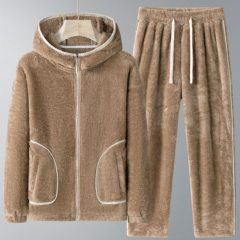 Новый мужской зимний комплект  – обзор и цена Men'S Fashion Zipper Hoodie