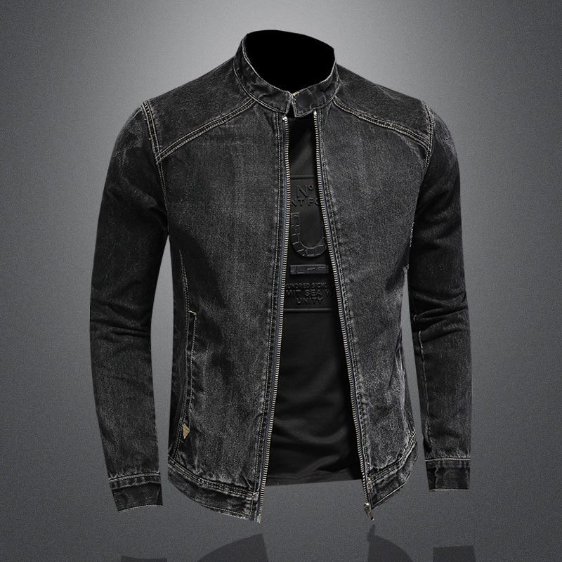Мужская джинсовая куртка-бомбе – обзор и цена Mens Fashion Bomber Jacket