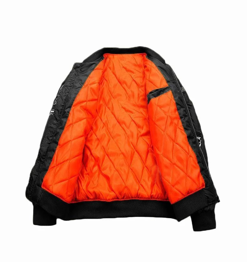 Мужская теплая куртка-бомбер с – обзор и цена Mens Fashion Bomber Jacket