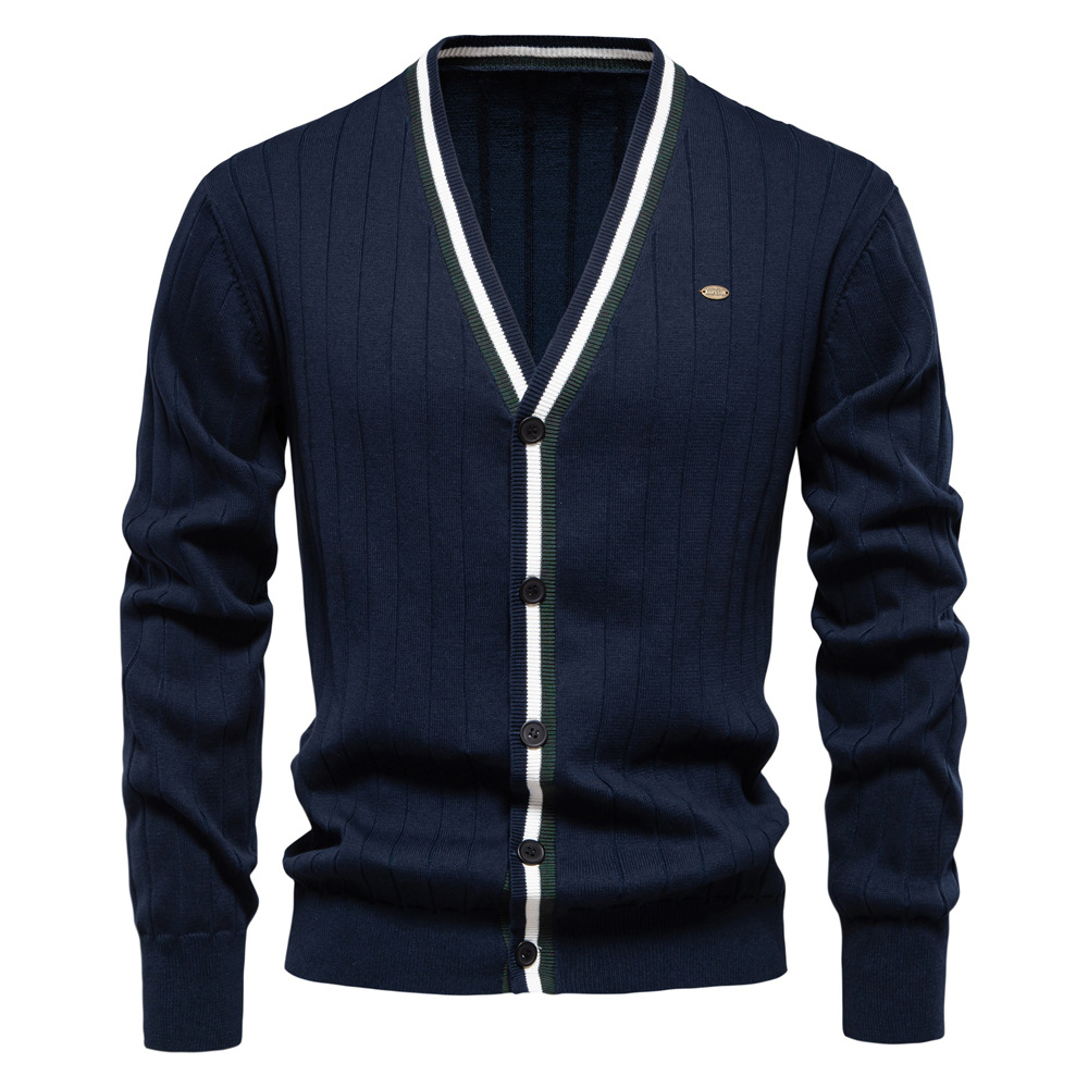 Новые модные мужские кардиганы – обзор и цена Men'S Fashion V Neck Sweater
