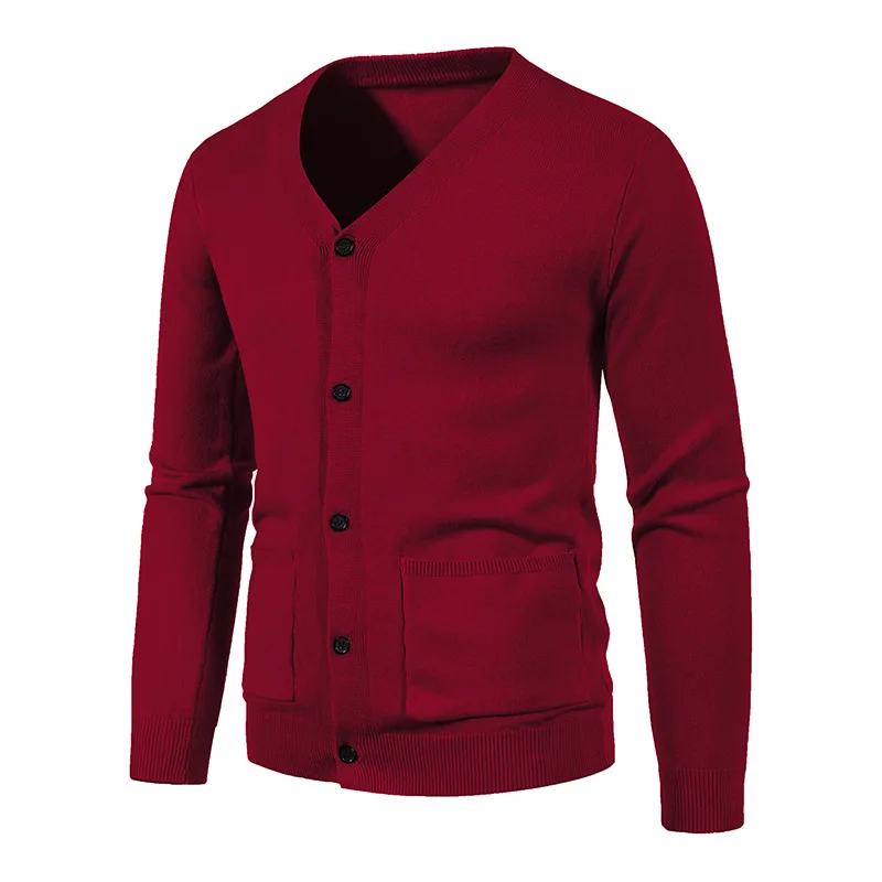 Новые модные мужские однотонны – обзор и цена Men'S Fashion V Neck Sweater