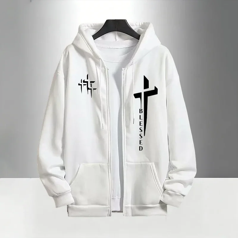 Мужской спортивный костюм с пр – обзор и цена Men'S Fashion Zipper Hoodie