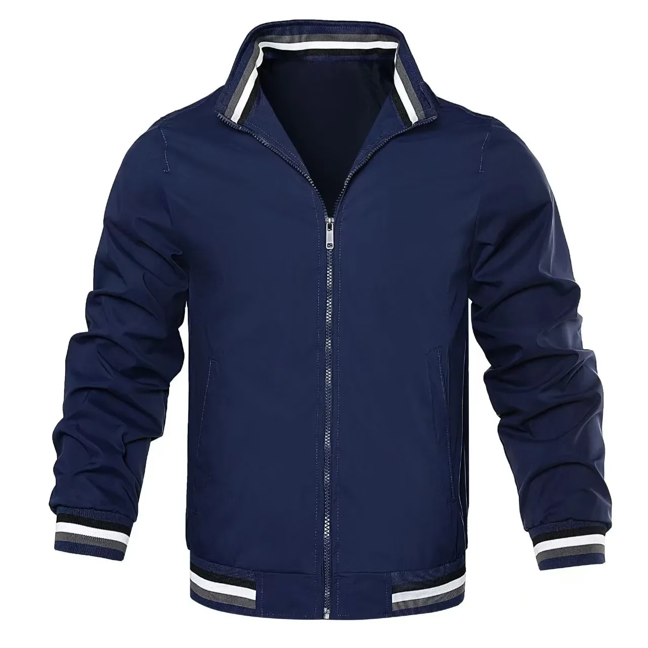 2024, весенне-осенняя куртка-б – обзор и цена Mens Fashion Bomber Jacket