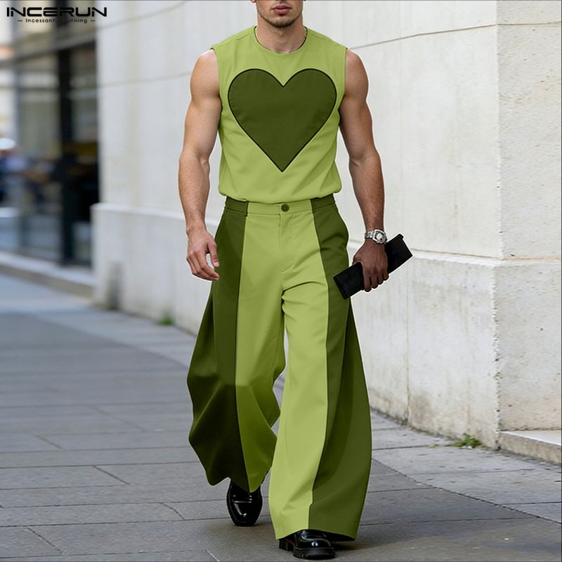 Мужские комплекты INCERUN: топ – обзор и цена Men'S Fashion Color