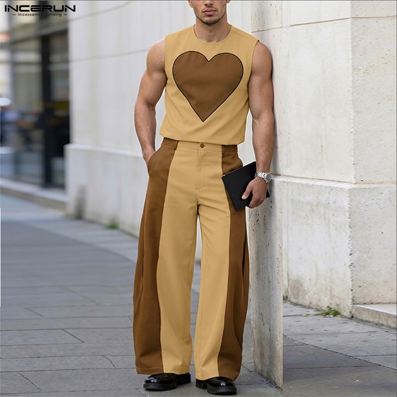 Мужские комплекты INCERUN: топ – обзор и цена Men'S Fashion Color