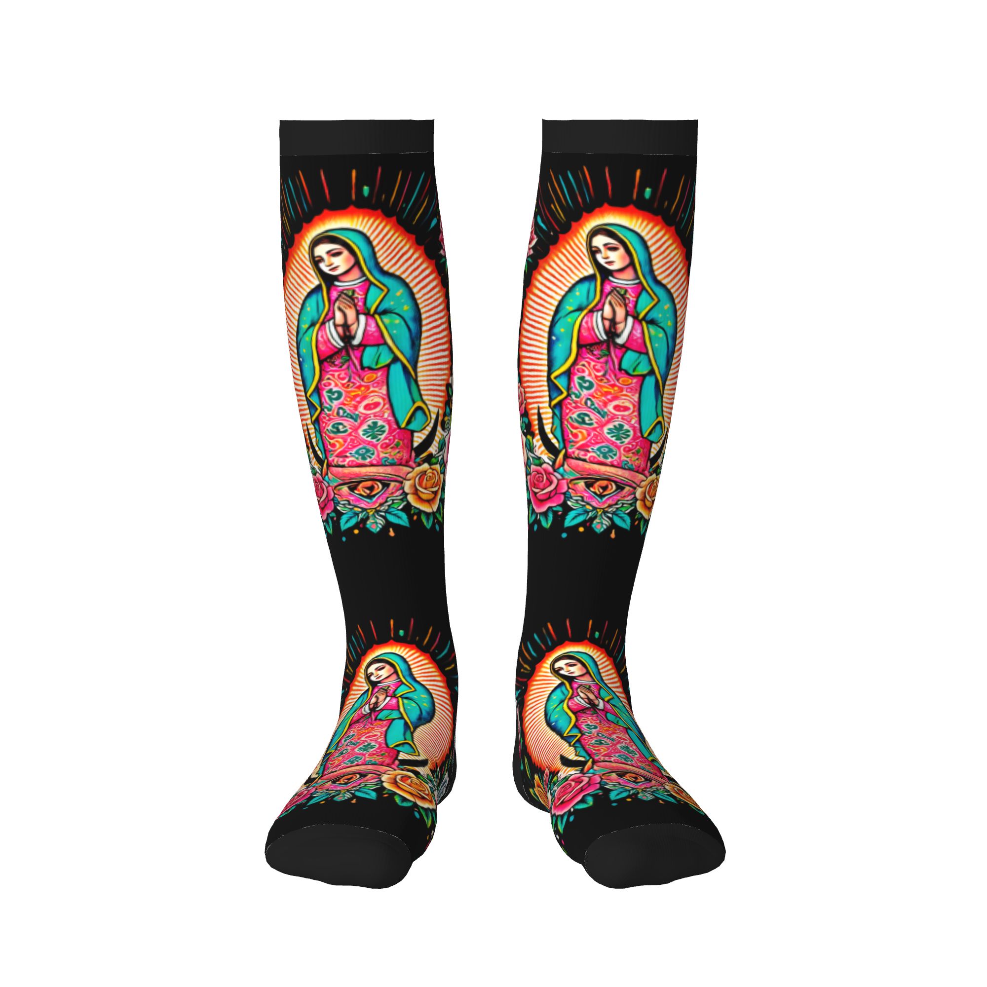 Носки с изображением Девы Мари – обзор и цена Mens Fashion Mexico