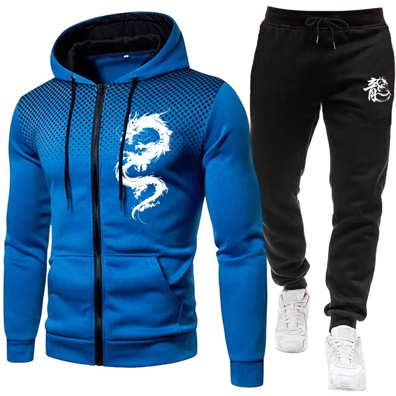 Мужской модный комплект с прин – обзор и цена Men'S Fashion Zipper Hoodie