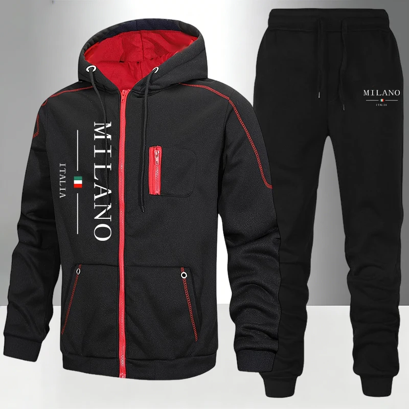 Итальянский модный мужской ком – обзор и цена Men'S Fashion Zipper Hoodie
