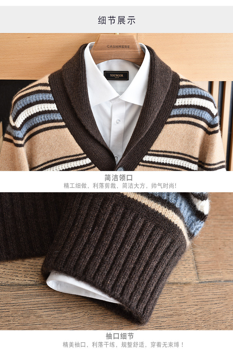 Мужской кардиган из 100% чисто – обзор и цена Men'S Fashion V Neck Sweater