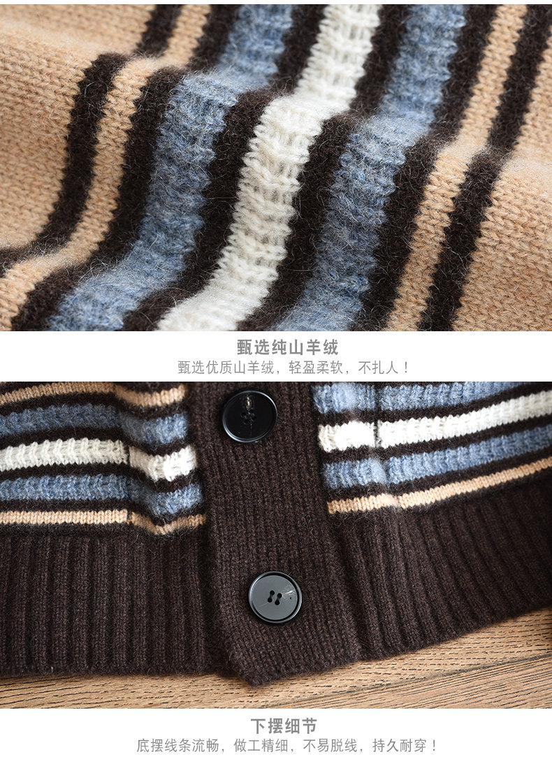 Мужской кардиган из 100% чисто – обзор и цена Men'S Fashion V Neck Sweater