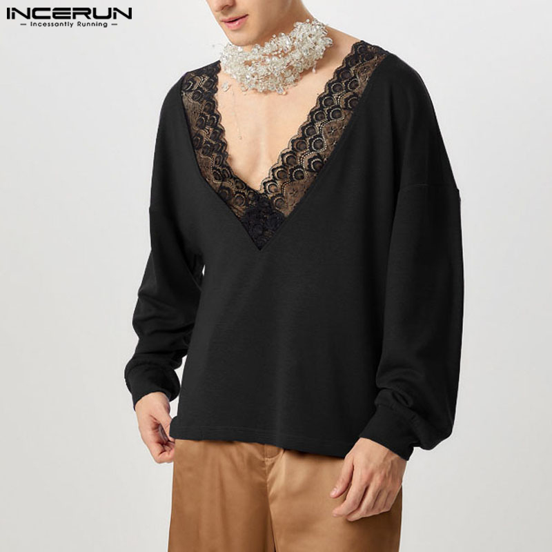 INCERUN повседневные свободные – обзор и цена Men'S Fashion V Neck Sweater