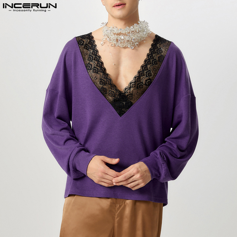INCERUN повседневные свободные – обзор и цена Men'S Fashion V Neck Sweater