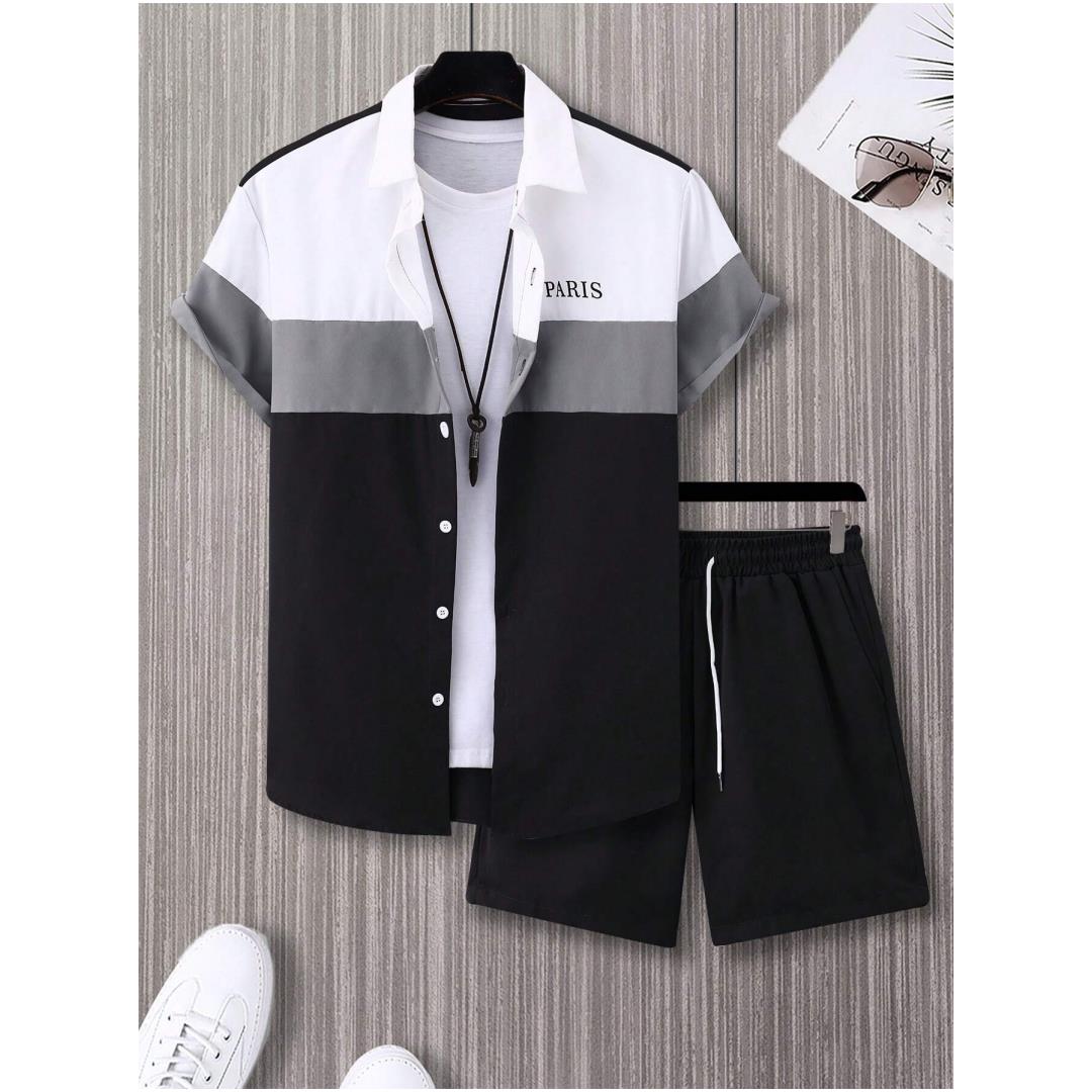 Мужской модный костюм сине-бел – обзор и цена Men'S Fashion Color