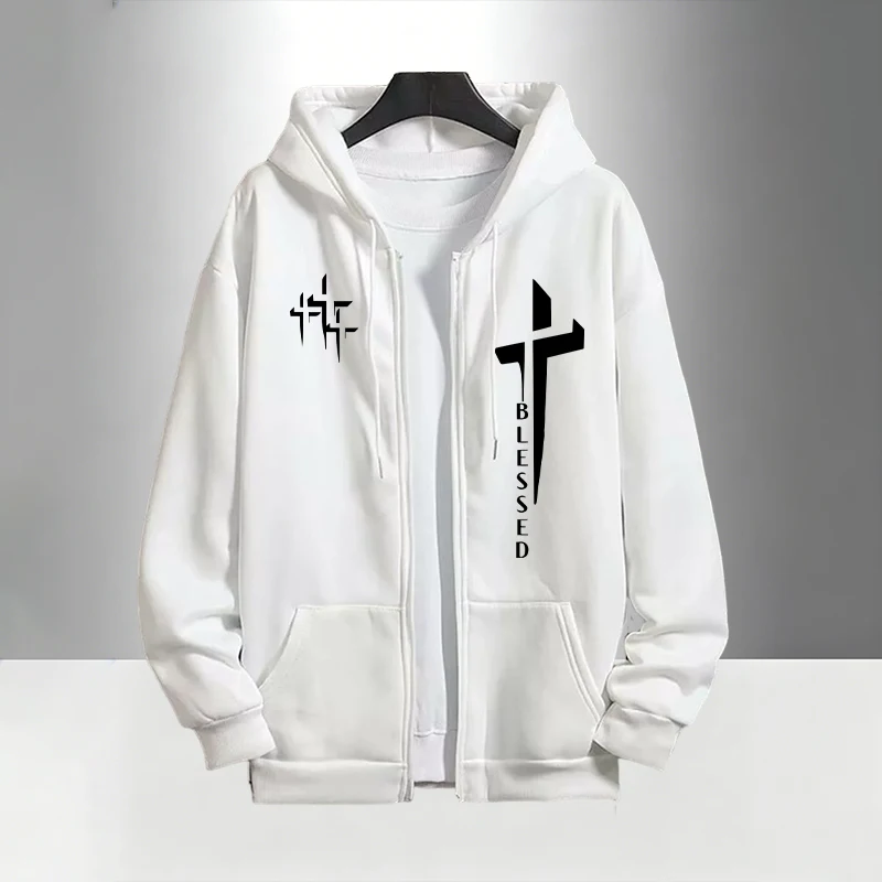 Мужской спортивный костюм с пр – обзор и цена Men'S Fashion Zipper Hoodie